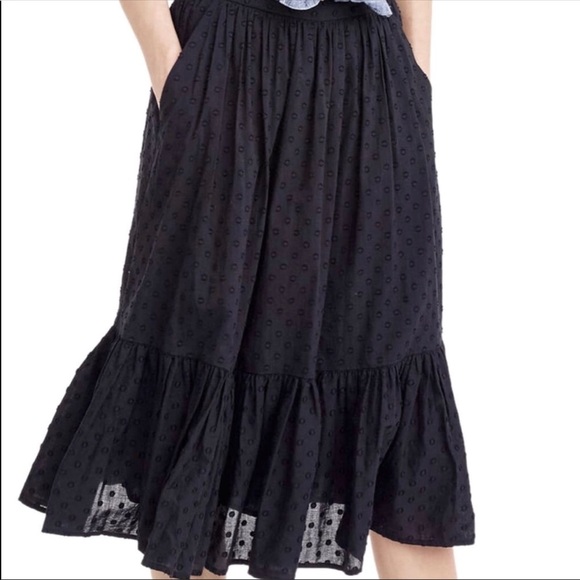 J. Crew Dresses & Skirts - J. Crew  Clip-Dot Tiered Cotton Swing Skirt
